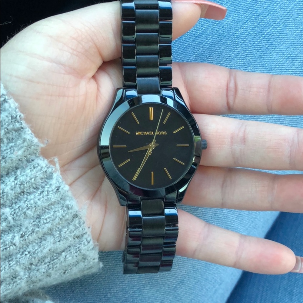 Black & Gold Michael Kors Watch